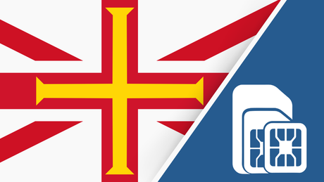 Channel Islands SIM Card – Travel connectivity for the Channel Islands. Image featuring the Channel Islands flag and a SIM card icon.