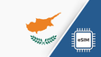 Cyprus eSIM – Travel connectivity for Cyprus. Image featuring the American flag and an eSIM icon.