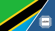 Tanzania eSIM – Travel connectivity for Tanzania. Image featuring the Tanzanian flag and an eSIM icon.