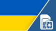 Ukraine SIM Card – Travel connectivity for Ukraine. Image featuring the Ukraine flag and a SIM card icon.